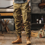 Мужские рабочие брюки в американском ретро-стиле, осенняя коллекция 2025 года, новые свободные повседневные брюки, функциональные тактические джоггеры для активного отдыха.
