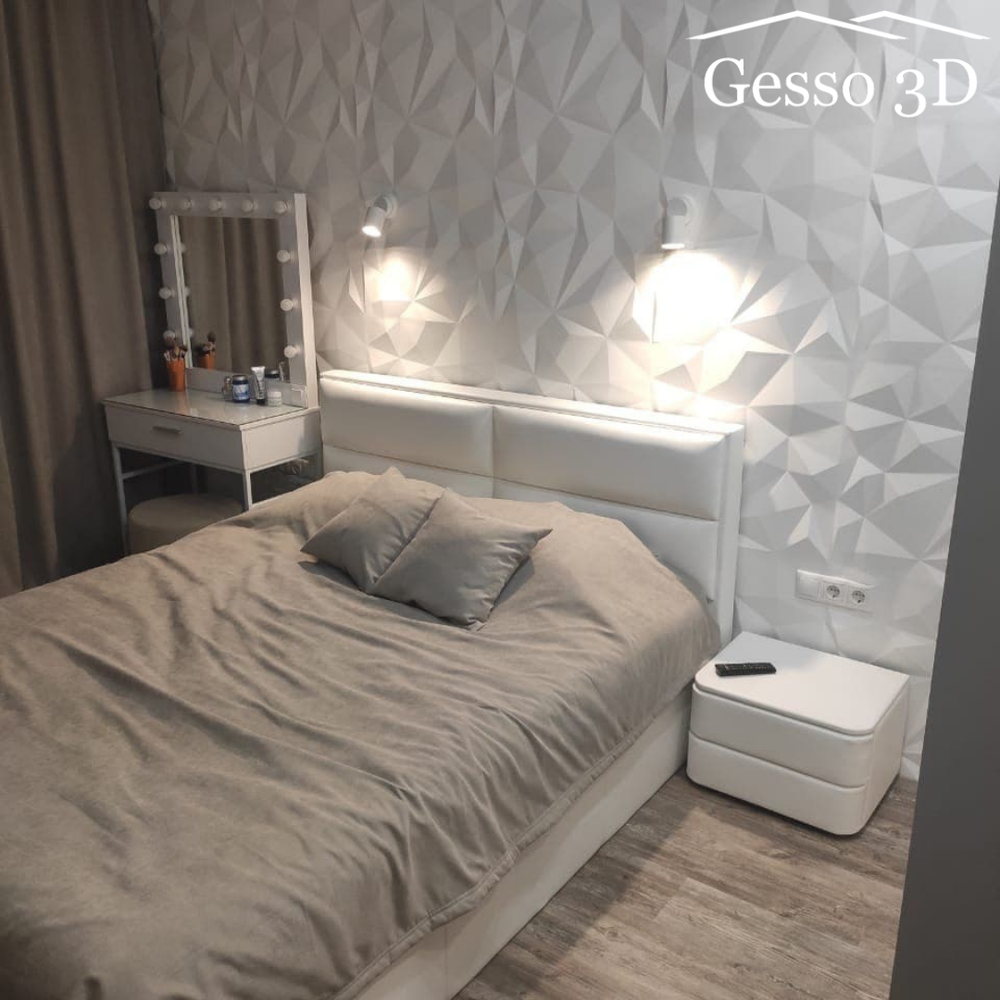 Гипсовая 3D панель Оригами