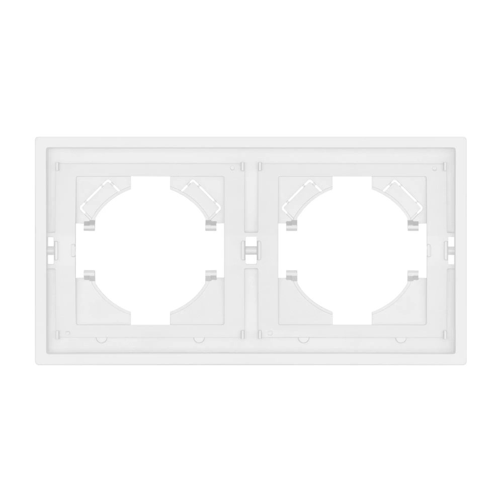 Рамка пластиковая FRM-TENDO-PL-2-WH (Arlight, Белый) 053839