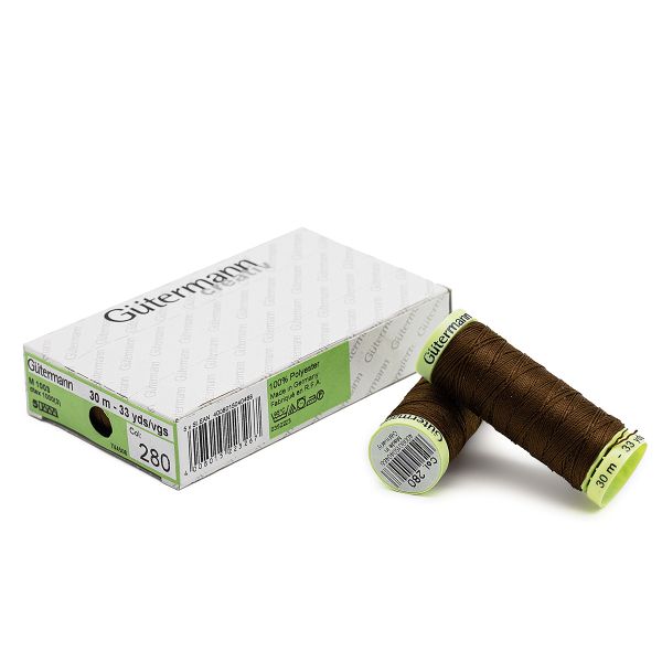 Нитки отделочные Gutermann Top Stitch 30 (30 метров), 5 кат. | 280 торфяной