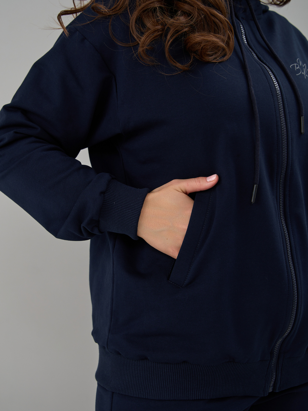 Костюм с брюками КБф-055О/синий-п