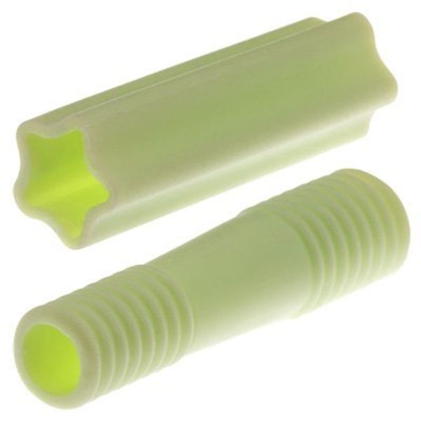 Колпачки цветные силиконовые защитные для инструментов Микс Светло-зеленые, 2шт