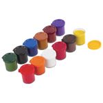 Гуашь ЮНЛАНДИЯ "ШКОЛЬНАЯ", 12 цветов по 17 мл, без кисти, картонная коробка, 191532