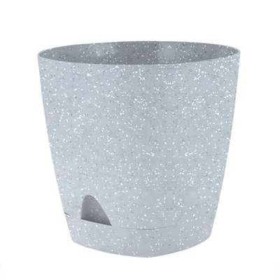 Горшок для цветов AMSTERDAM D 110мм 0,65л с прикорневым поливом, светлый камень
