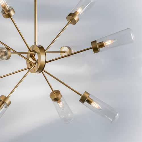 690103 Люстра CROTONE 10х40W E14 ШАМПАНЬ/ПРОЗРАЧНЫЙ