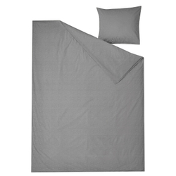 IKEA ÄNGSLILJA  (ИКЕА ÄНГСЛИЛЙА)  -  Пододеяльник и наволочка, серый, 150x200/50x60 см