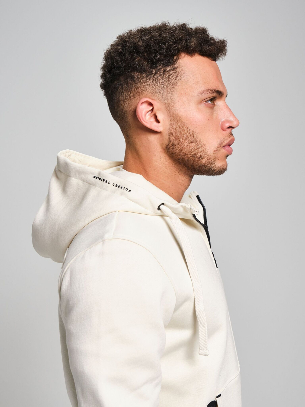 Толстовка мужская ORIGINAL CREATOR ZIP HOODIE, Молочный