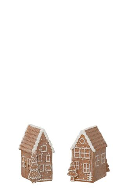Декор "Пряничный домик" в ассортименте 7x6x10,5см