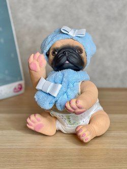 Игрушка мягконабивная 35см AniReal Бульдог (60110)