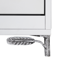 Банкетка Oliva Branch (Олива Бранч) Айс Античное серебро