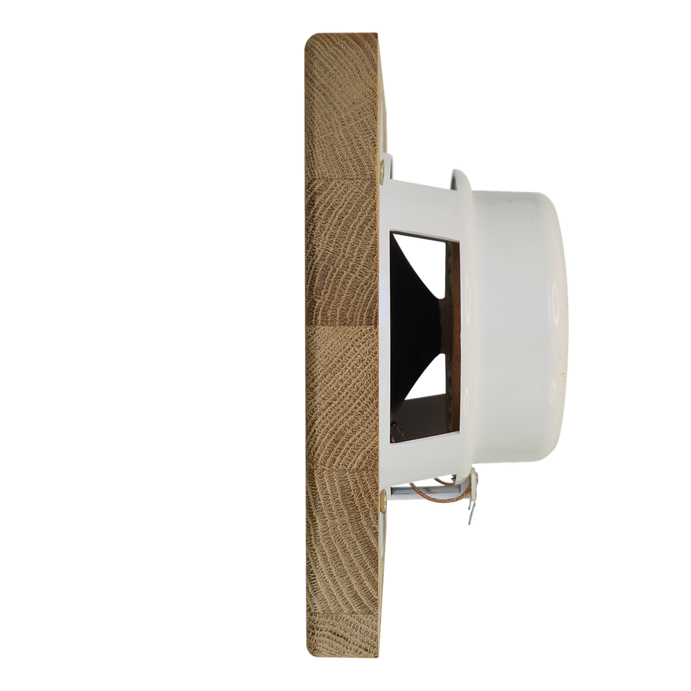 Влагостойкий динамик с декоративной дубовой сеткой SW 525 Wood AMG SQUARE, для бани и сауны
