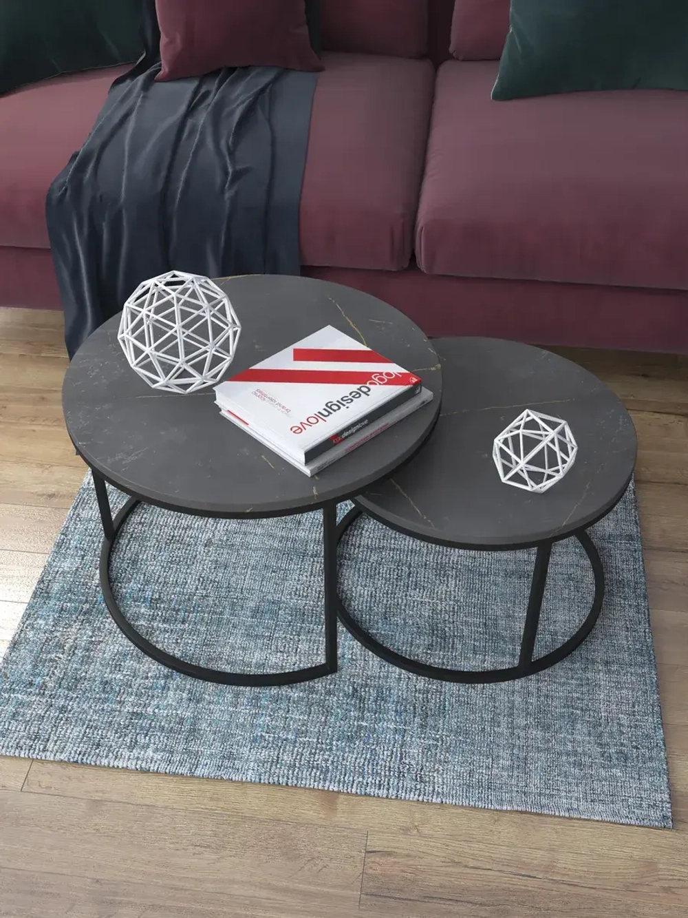 Комплект журнальных столов Акцент - ЧЗЧ - МДФ в ПВХ