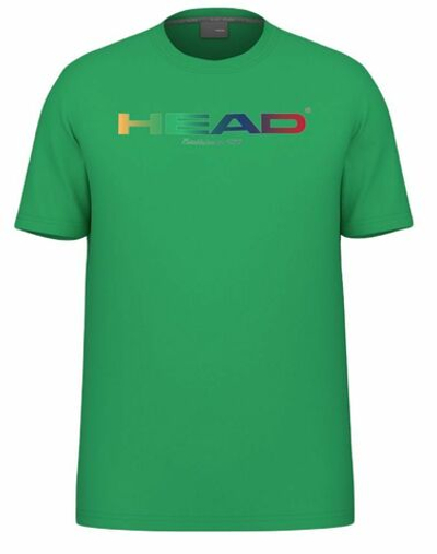 Футболка для мальчика теннисная Head Junior Off Court Rainbow T-Shirt - candy green