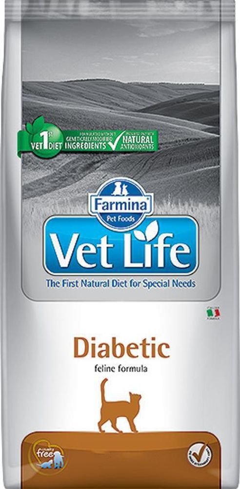 Farmina Vet Life 10кг Diabetic для кошек при диабете