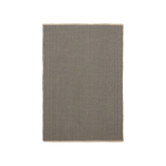 Satanca Ковер в бежевую и черную полоску из синтетики