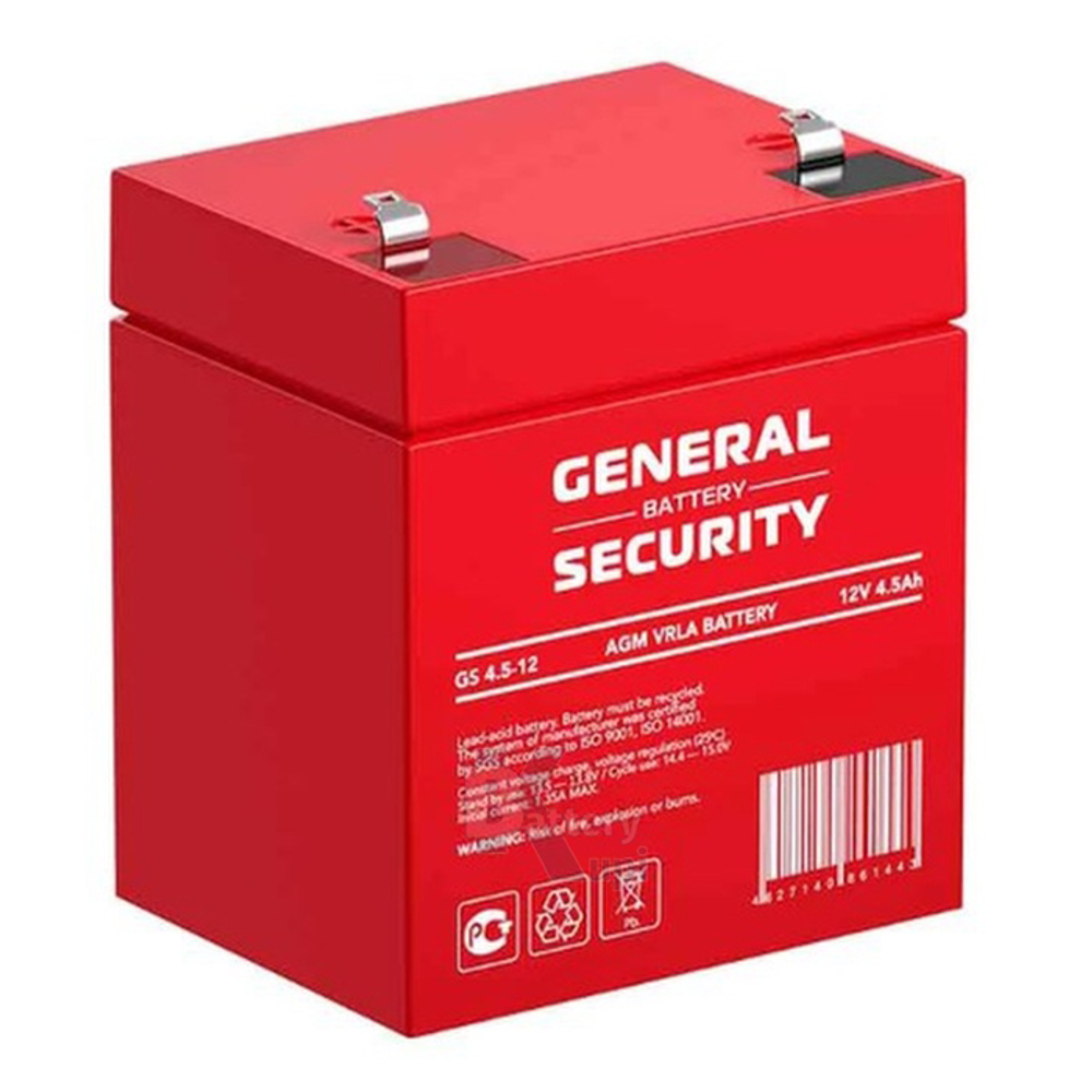 Аккумулятор General Security GS 4.5-12 (AGM)