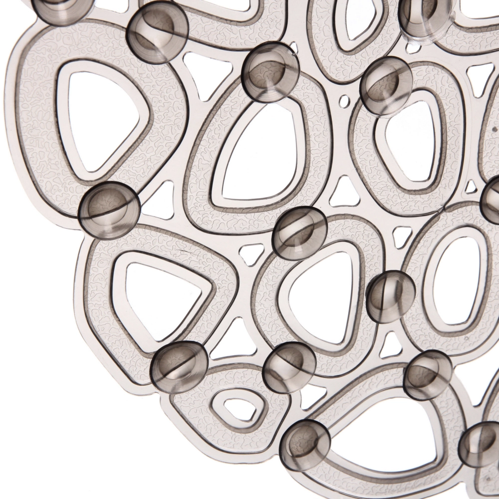Коврик в ванну 65х35"Миф» серый