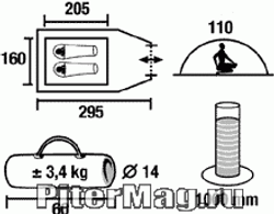 Палатка  High Peak Bonito Pro 3