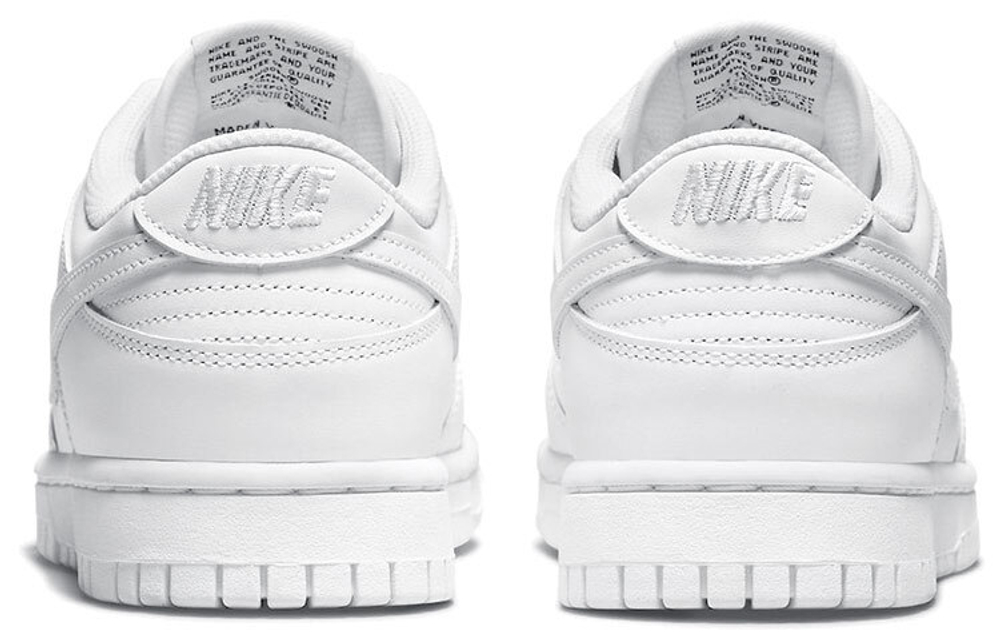 Кроссовки Nike Dunk Low Triple White (Женская размерная сетка)