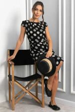 Платье Габриэль (черное/круги) П13953-10М LT Collection