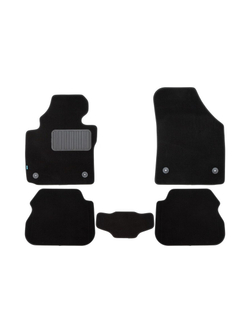 Коврики в салон для VOLKSWAGEN Caddy,2004-2010, 2010-2015 минивэн (5 мест), 5 шт. (текстиль) KLEVER03511822110KH