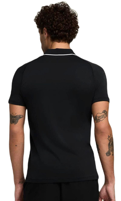 Мужское теннисное поло Wilson Team Seamless Polo 2.0 - чёрное