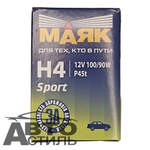 Автолампа H4 12V 100/90W P45t Маяк Standard 52455