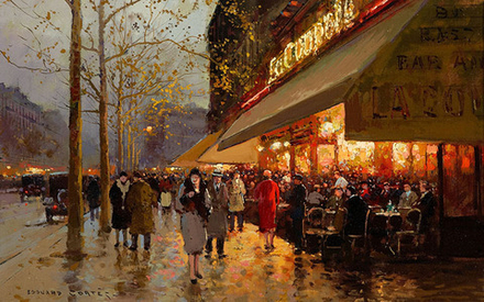 "В сумерках после дождя", Кортес, Эдуард, картина для интерьера (репродукция)