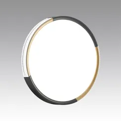 7629/EL PALE SN 184 Светильник пластик/черный/золотистый LED 72Вт 3000-6300K D490 IP43 пульт ДУ VELIO