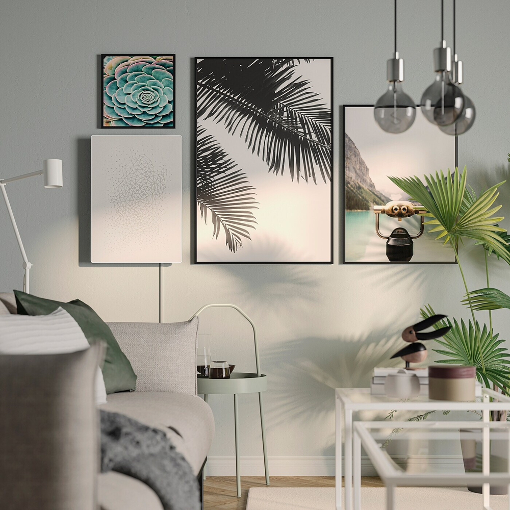 IKEA SYMFONISK  (ИКЕА СЙМФОНИСК)  -  Изображение с динамиком Wi-Fi, белый/умный