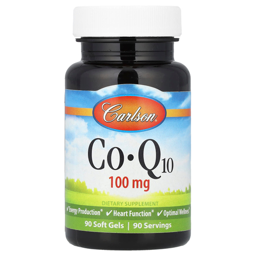 Carlson, CoQ10, 100 мг, 90 мягких таблеток