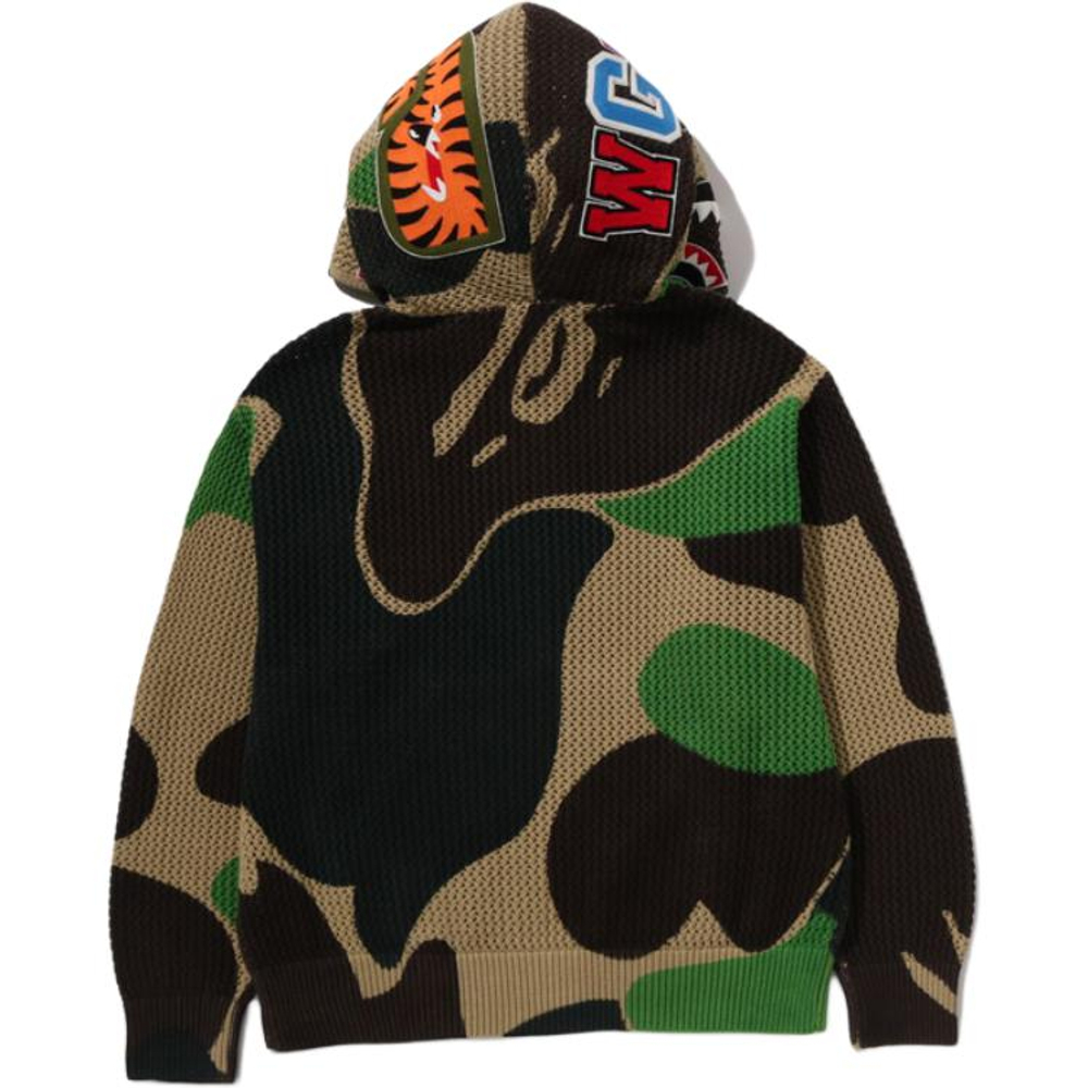 A Bathing Ape Bathing Ape Abc Camo Sweatshirts Cardigan Cotton Drop Shoulder Sleeve Moderate No Fleece Lined Zip Closure 0zxswm311151q
