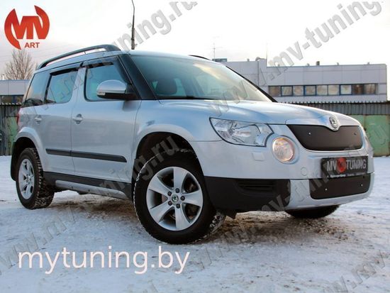 Комплект зимних экранов Skoda Yeti 2009-2012 текстурный пластик