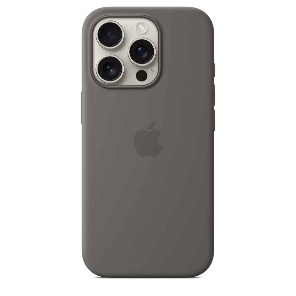Silicone Case with MagSafe Stone Gray iPhone 16 Pro Max / 16 Pro