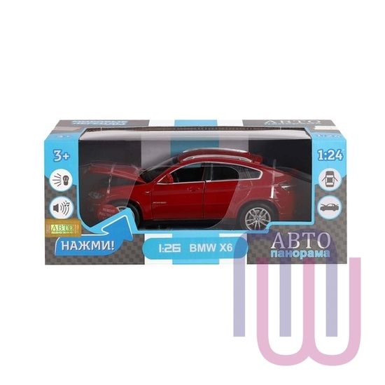 МОДЕЛЬ МАШИНЫ 1/26 BMW X6 БОРДОВЫЙ
