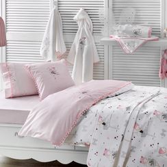 НАБОР Детское постельное белье MISS BALERINA С ПЛЕДОМ deluxe TIVOLYO HOME Турция