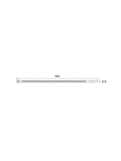 Хомут кабельный 2.5х150 нейл. бел. (уп.100шт) PROCONNECT 57-0150