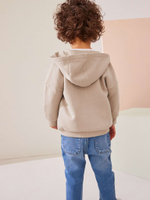 Толстовка с капюшоном на молнии для мальчика Next 116-859, Песочный