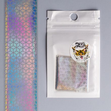 Zoo Фольга для литья переводная Кубики 1468, 4х50см