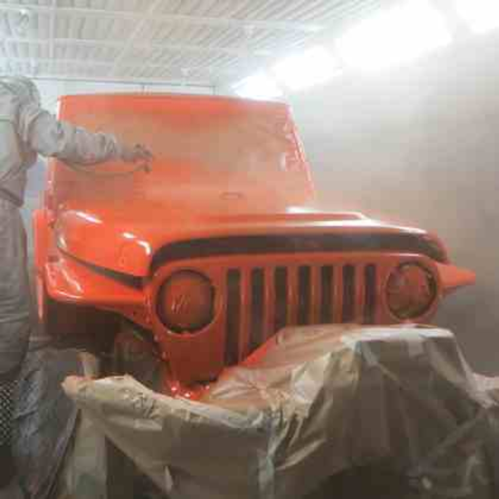 Покраска Jeep Wrangler база лак