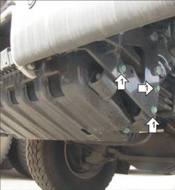 Усиленная защита Motodor радиатора, змеевика компрессора. 6 мм, сталь. для MAN TGS 2007-2021 арт.24817