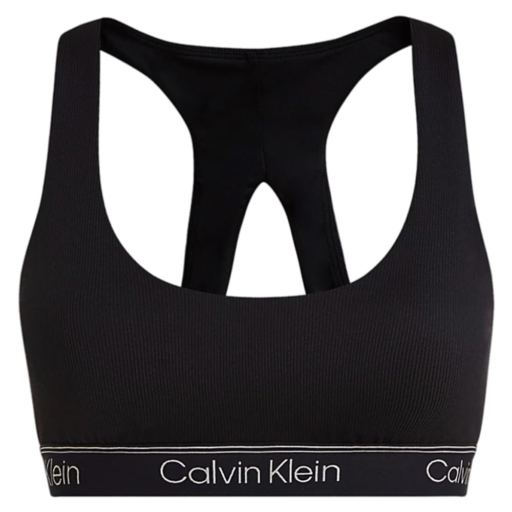 ТОП теннисный Calvin Klein Medium Support Sports Bra - black beauty