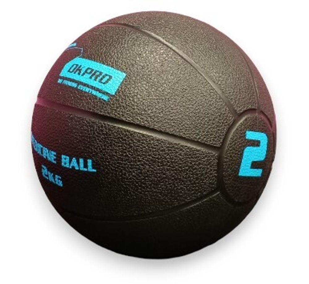 Мяч медицинский 2 кг обрезиненный OKPRO