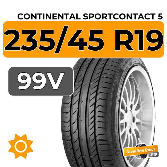 Continental SportContact 5 SUV 235/45 R19 99V XL