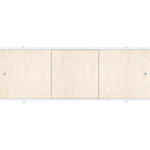 Экран для ванны ПРЕМИУМ А (алюм. профиль) 1,5 орех светлый