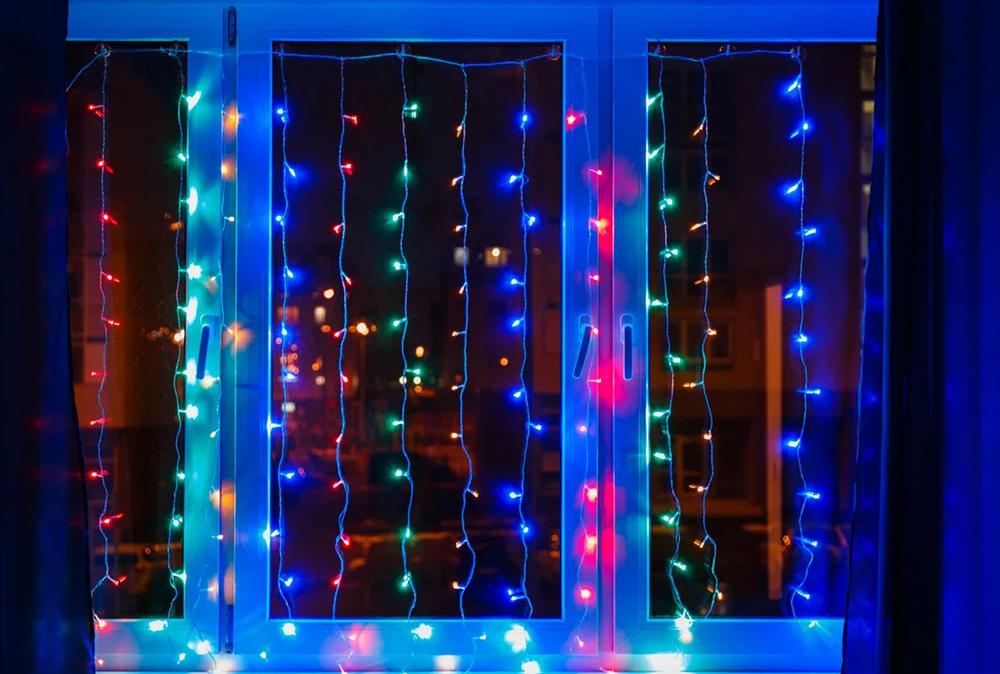 Гирлянда "водопады" 2.2х2.1м. разноцветный LED480L NEW