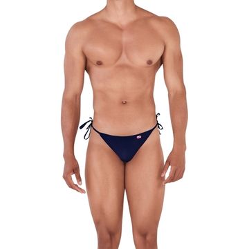 Мужские трусы стринги темно-синие Pikante KHAN THONG 033308