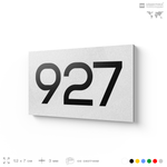 Номер на дверь 927, табличка на дверь для офиса, квартиры, кабинета, аудитории, склада, белая 120х70 мм, Айдентика Технолоджи