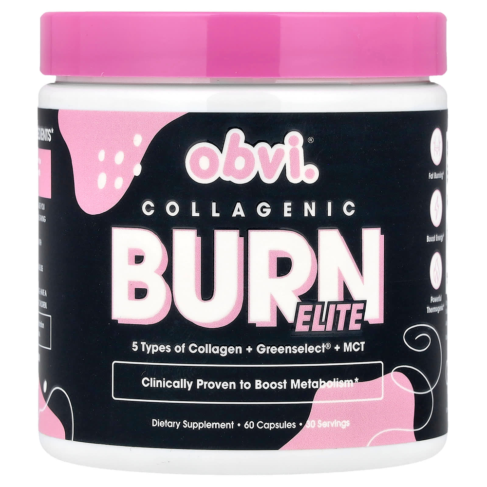 Obvi, Collagenic Burn Elite, 60 капсул