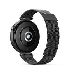 Ремешок из нержавеющей стали черного цвета от Dux Ducis для смарт часов Huawei watch GT4, GT5, GT5 Pro (18мм), серия Milanese Series (миланская петля)